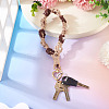 Cotton Braided Flower Pendant Decorations AJEW-TAC0030-032G-06-5