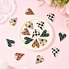 5Pcs Rack Plating Alloy Enamel Pendants ENAM-YW0006-59-4