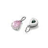 304 Stainless Steel Pave Cubic Zirconia Charms CU-CBABCF3-03P-2