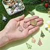 40Pcs 8 Styles Christmas Theme Alloy Pendant FIND-CJ0002-32-4