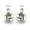 Tibetan Style Alloy Pendants TIBEP-GC151-AS-NR-1