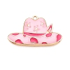 Rack Plating Alloy Enamel Pendants LS-X-ENAM-N056-381KCG-01-1