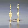Twist Brass Leverback Earrings FS-WG34DE2-01-1