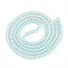 Baking Paint Transparent Glass Beads Strands DGLA-N011-4mm-05-2