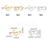 16Pcs 4 Style 201 Stainless Steel Kitten Links/Connectors STAS-DC0001-73-2