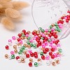 Christmas Mix Pearlized Glass Pearl Beads HY-X006-6mm-05-3