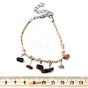 12Pcs 12 Colors Natural & Synthetic Gemstone Chip Charm Bracelets for Men Women BJEW-G743-03-5