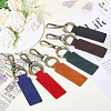 6Pcs 6 Colors Alloy Keychain HJEW-GL0001-18-3