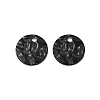 304 Stainless Steel Textured Disc Charms STAS-Q336-11B-B-1