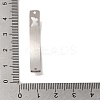 304 Stainless Steel Connector Charms STAS-R117-04P-3