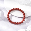 Natural Red Jasper Beads Bracelets BJEW-JB12200-02-1