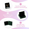 5Pcs Rhombus Textured Cardboard Jewelry Packing Boxes with Sponge Inside CBOX-TA0001-18E-4