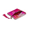 Chinese Brocade Tassel Zipper Jewelry Bag Gift Pouch ABAG-F005-10-3