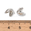 Rack Plating Brass Flower Bead Caps KK-K381-06A-P-3