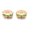 Rack Plating Alloy Enamel Beads ENAM-N056-030-2