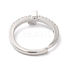 Rack Plating Brass Clear Cubic Zirconia Constellation Adjustable Rings for Women RJEW-S407-08P-12-3