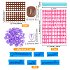 4 Sets 4 Styles Letter PP Plastic Cookie Stamp Sets with Plastic Molds DIY-FH0007-65-2