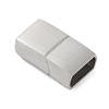 Tarnish Resistant 316 Surgical Stainless Steel Magnetic Clasps with Glue-in Ends STAS-F269-02P-01-1