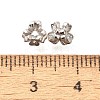 925 Sterling Silver Micro Pave Clear Cubic Zirconia Beads STER-B006-21P-2