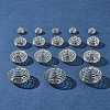 20Pcs 4 Styles Iron Wire Pendants IFIN-FS0001-46P-10