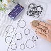 SUNNYCLUE 40Pcs 4 Style 304 Stainless Steel Hoop Earring Findings STAS-SC0007-30-3