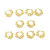 Rack Plating Brass Twist Round Hoop Earrings for Women EJEW-E270-20G-3