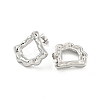Non-Tarnish Fan 304 Stainless Steel Ear Studs EJEW-L290-001P-2