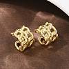 Brass Cuff Earrings EJEW-C159-02G-3
