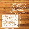 Plastic Drawing Painting Stencils Templates DIY-WH0396-681-2