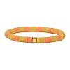 Polymer Clay Heishi Surfer Stretch Bracelet with 304 Stainless Steel Beaded BJEW-SW00110-05-1