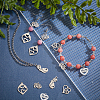 20Pcs 5 Style Mother's Day 201 Stainless Steel & 304 Stainless Steel Pendants STAS-PH0003-97-4