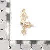 Brass Pave Clear Cubic Zirconia Pendants LS-KK-Z061-14G-02-3