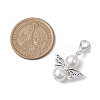 Angel Glass Pearl Pendant Decorations HJEW-JM02365-3