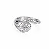 Snake Shape Rack Plating Alloy Cuff Rings RJEW-Q163-009B-RS-1
