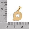 Natural White Shell Alphabet Pendants STAS-M338-02G-Q-3