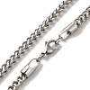 Non-Tarnish 304 Stainless Steel Wheat Chain Necklaces for Women Men BJEW-Q341-13P-2