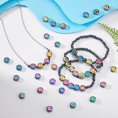 Electroplated Glass Beads and Glass Seeed Beads GLAA-PH0003-51-1