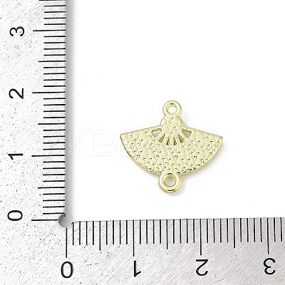 Alloy Rhinestone Fan Connector Charms PALLOY-R151-31G-01-1