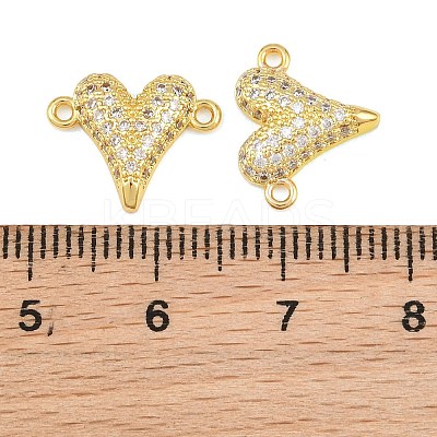 Brass Micro Pave Clear Cubic Zirconia Connestor Charms CU-CBAB3AD-02G-02-1