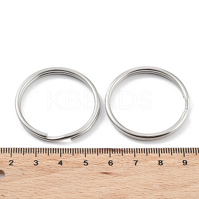 Non-Tarnish 304 Stainless Steel Split Key Rings STAS-Q314-02C-P-1