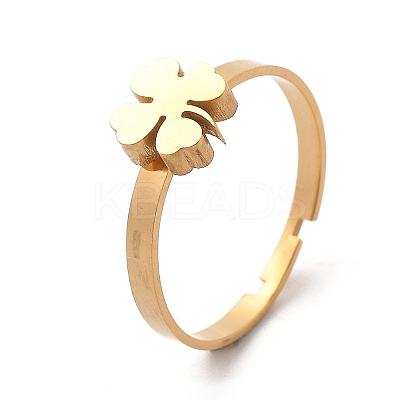 304 Stainless Steel Adjustable Rings for Women RJEW-F169-01G-02-1