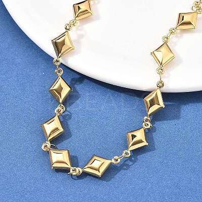 304 Stainless Steel Link Chain Necklaces NJEW-U023-04G-G-1