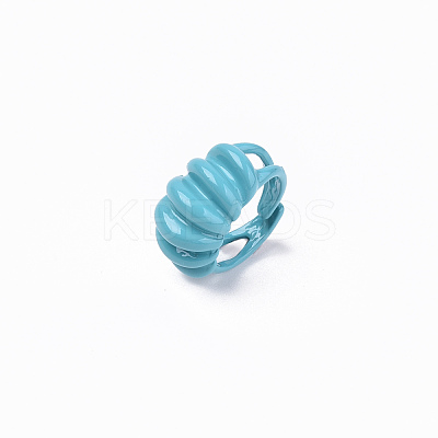 Spray Painted Alloy Cuff Rings RJEW-T011-24B-RS-1