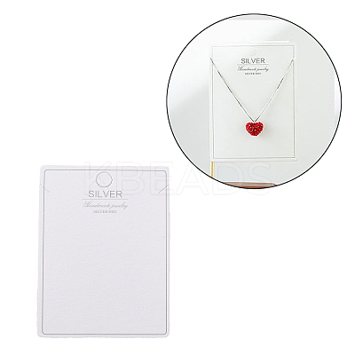 100Pcs Paper Jewelry Necklace Display Cards LS-CDIS-NH0001-01C-1