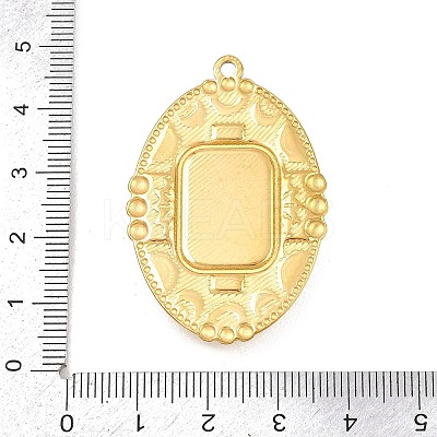 Bohemian Style 304 Stainless Steel with Synthetic Turquoise Pendants STAS-G381-02G-04-1