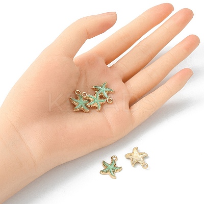 Alloy Enamel Pendants ENAM-YW0002-61B-1