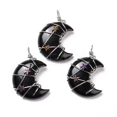 Natural & Synthetic Gemstone Pendants G-B023-01P-1
