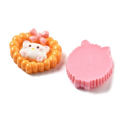 Mini Cute Cartoon Animal Series ResinResin Cabochons CRES-I037-02-1