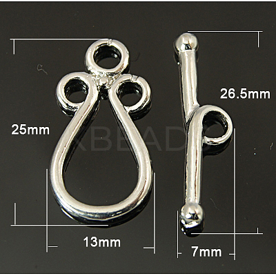 Brass Toggle Clasps LS-KK-H392-P-1