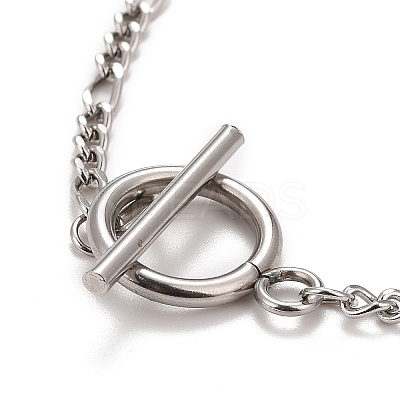 Non-Tarnish 304 Stainless Steel Chain Necklaces LS-NJEW-A002-08P-1